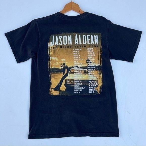 Jason Aldean “The Night Train Tour” Concert Band Tee Shirts - Picture 6 of 8